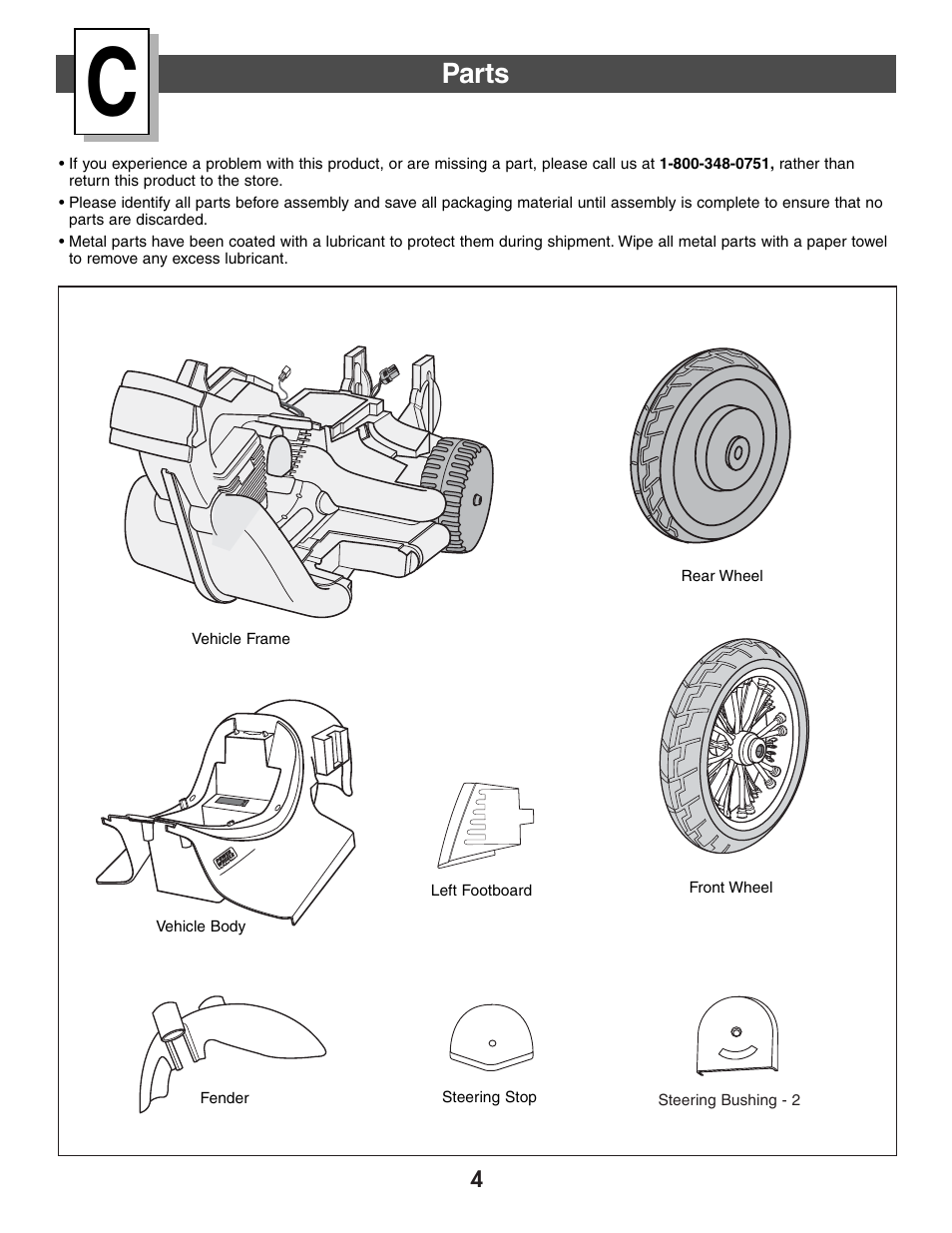 Parts | Harley-Davidson B3160 User Manual | Page 4 / 40