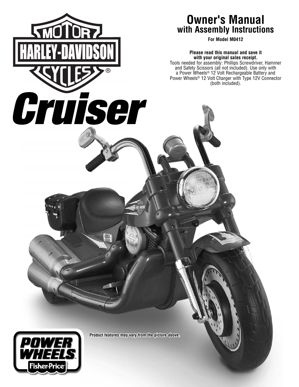 Harley-Davidson CRUISER M0412 User Manual | 32 pages