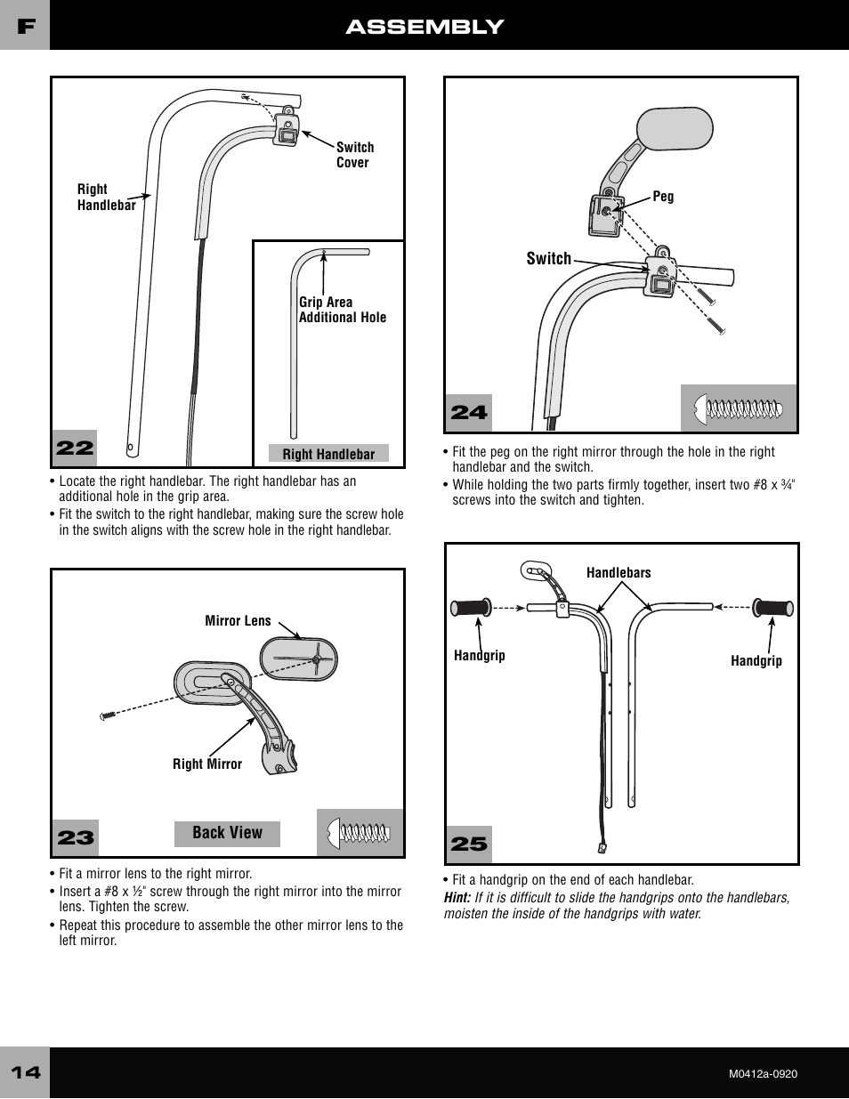 Harley-Davidson CRUISER M0412 User Manual | Page 14 / 32