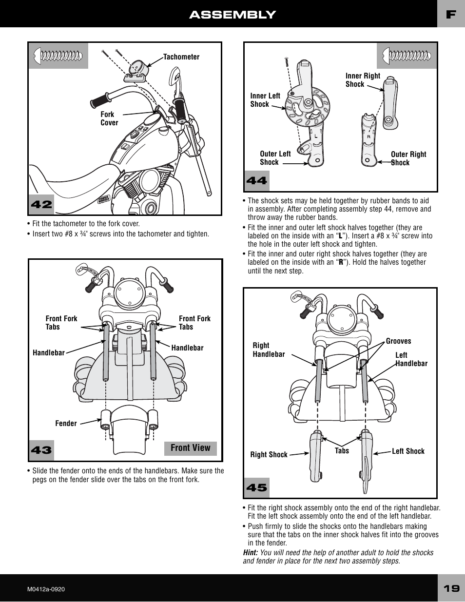 Assembly | Harley-Davidson CRUISER M0412 User Manual | Page 19 / 32