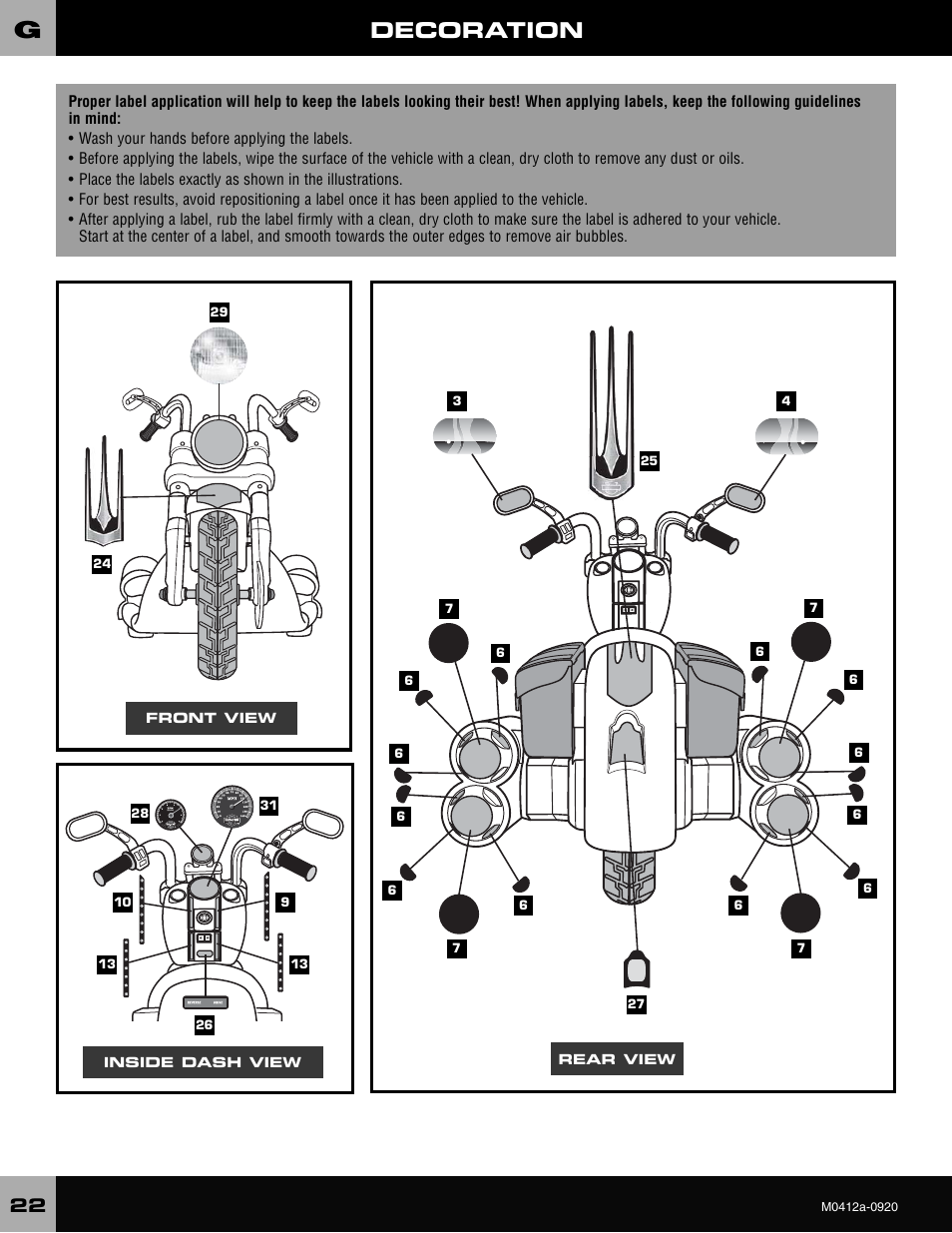 Harley-Davidson CRUISER M0412 User Manual | Page 22 / 32