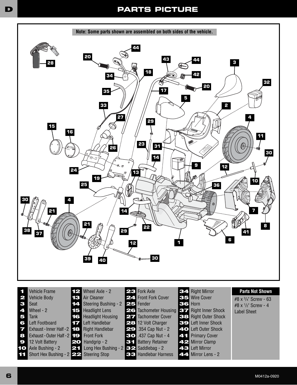 Harley-Davidson CRUISER M0412 User Manual | Page 6 / 32