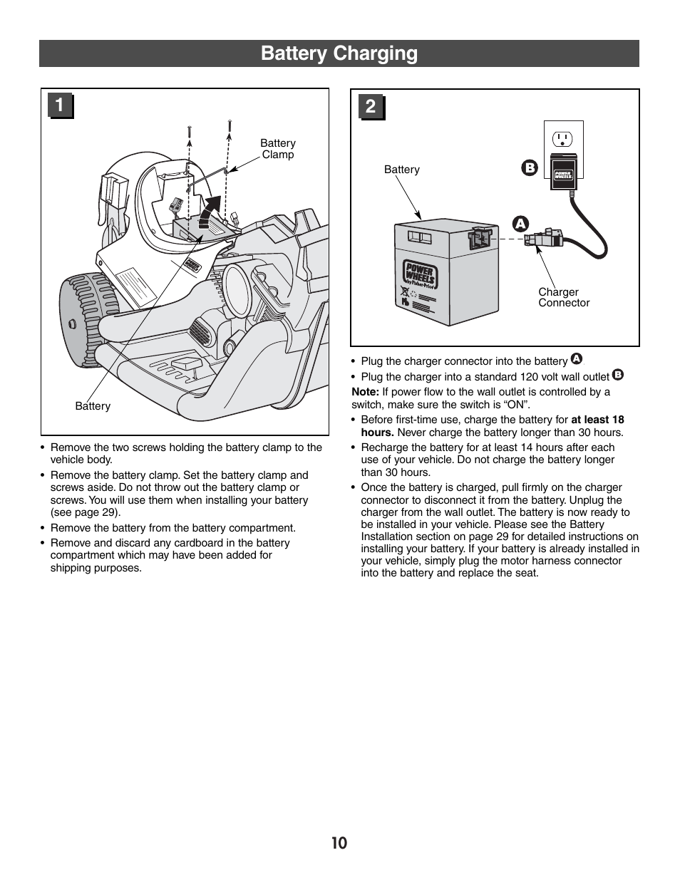 Battery charging | Harley-Davidson CLASSIC CHROME H4808 User Manual | Page 10 / 39