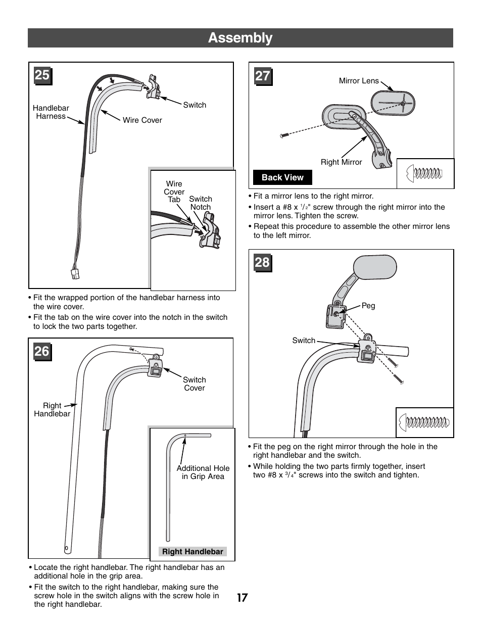 Assembly | Harley-Davidson CLASSIC CHROME H4808 User Manual | Page 17 / 39