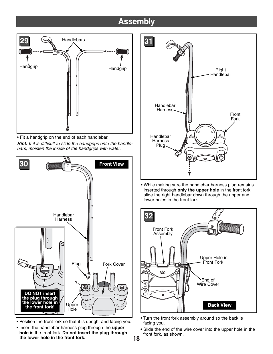 Assembly | Harley-Davidson CLASSIC CHROME H4808 User Manual | Page 18 / 39