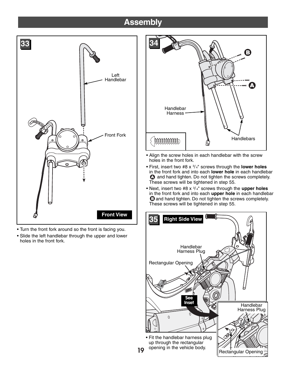 Assembly | Harley-Davidson CLASSIC CHROME H4808 User Manual | Page 19 / 39