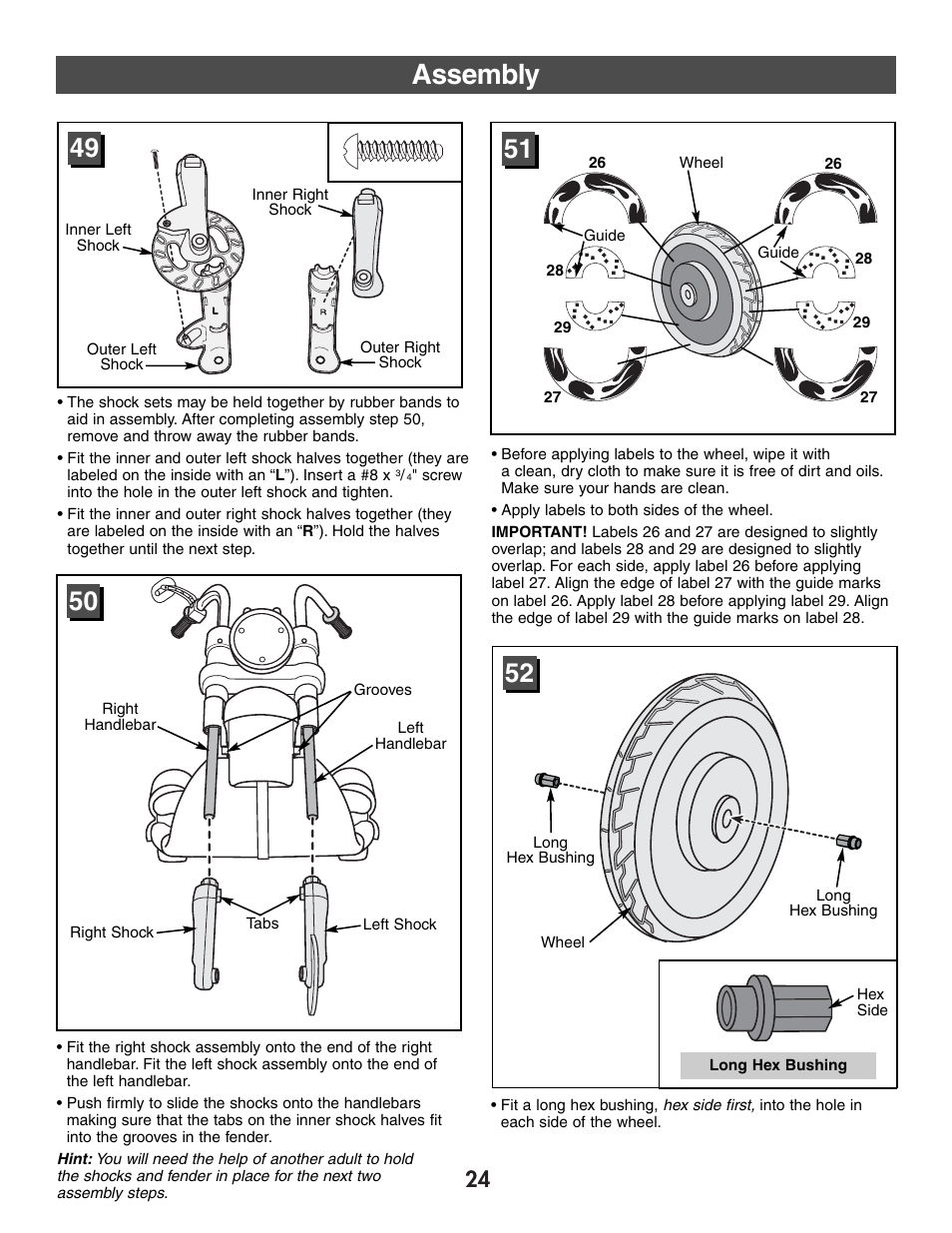 Assembly | Harley-Davidson CLASSIC CHROME H4808 User Manual | Page 24 / 39