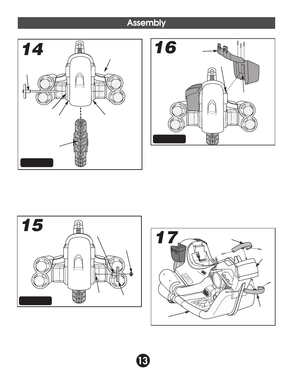 Assembly | Harley-Davidson 74298 User Manual | Page 13 / 32