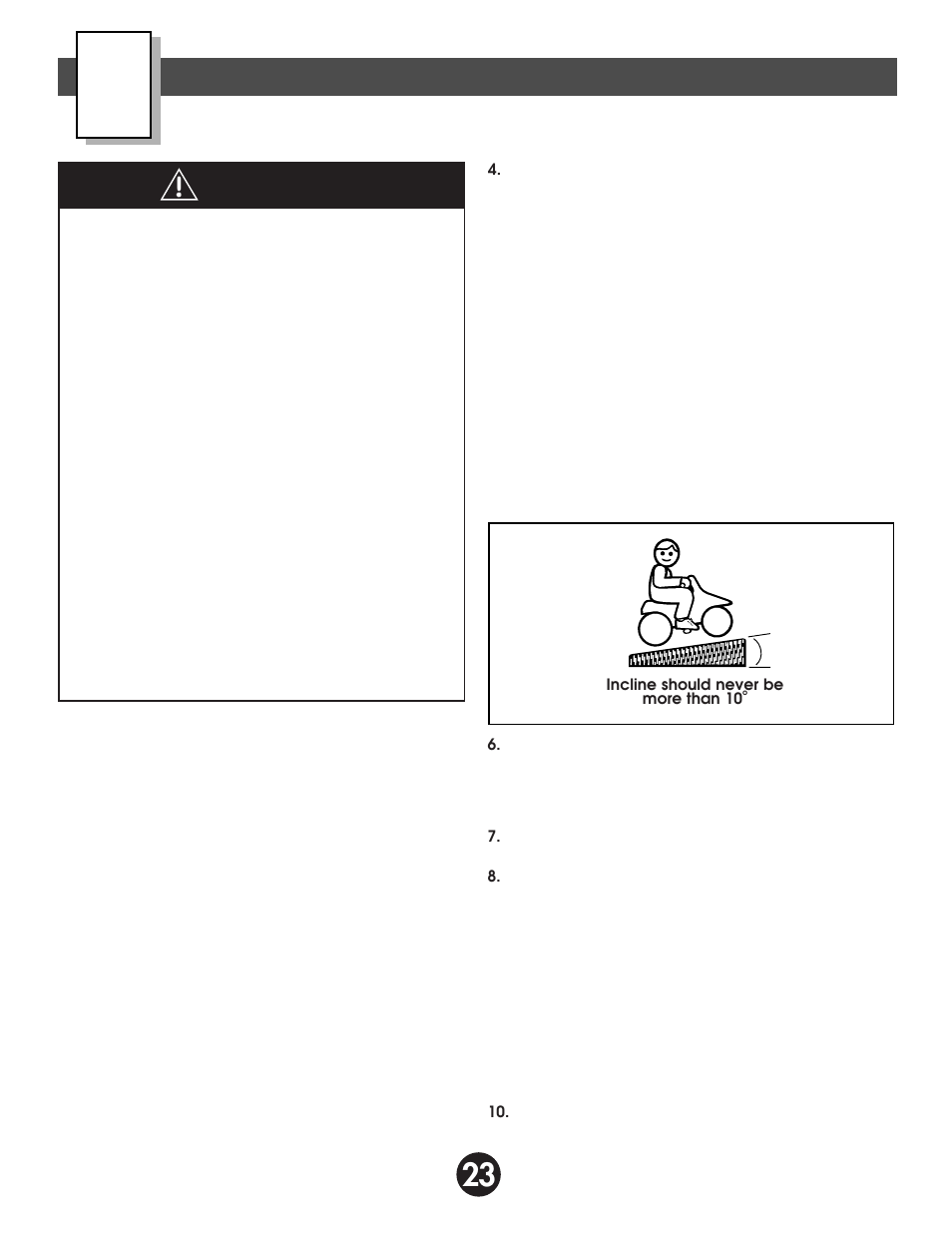 Warning, Rules for safe driving | Harley-Davidson 74298 User Manual | Page 23 / 32