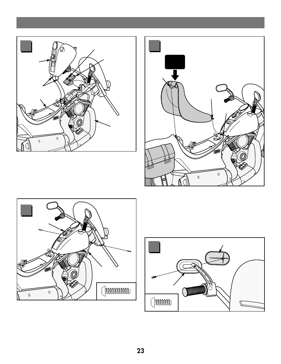 Assembly | Harley-Davidson RIDE-ON 74287 User Manual | Page 23 / 40