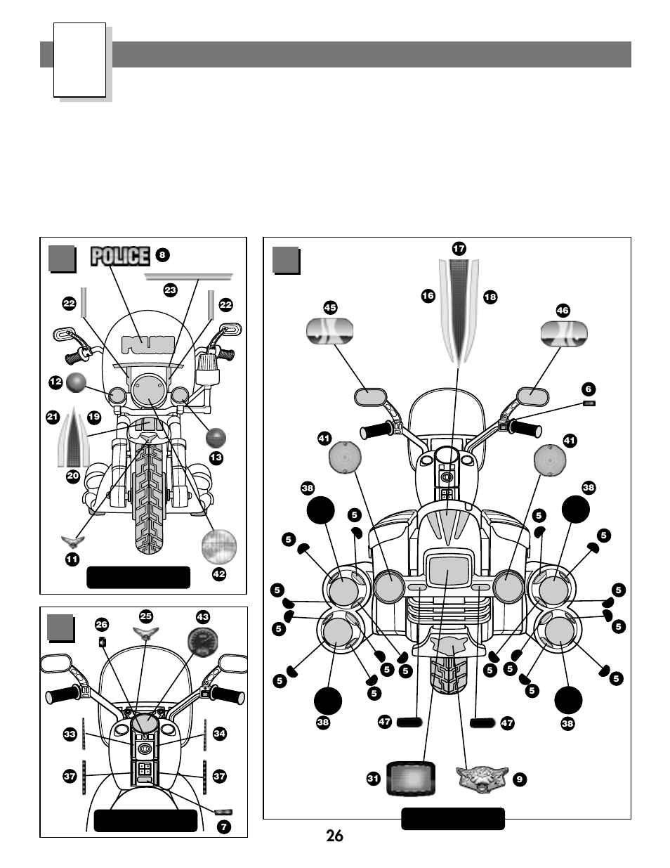 Label decoration | Harley-Davidson RIDE-ON 74287 User Manual | Page 26 / 40