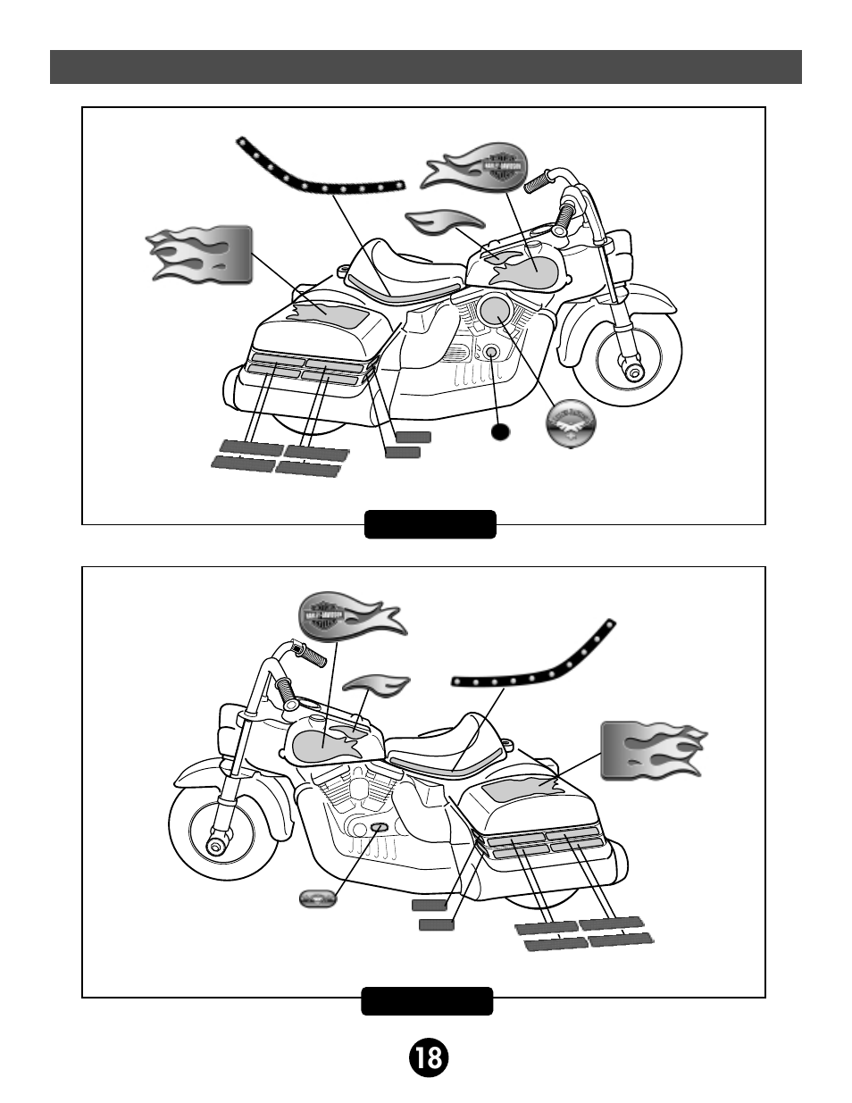 Label decoration | Harley-Davidson 74230 User Manual | Page 18 / 32