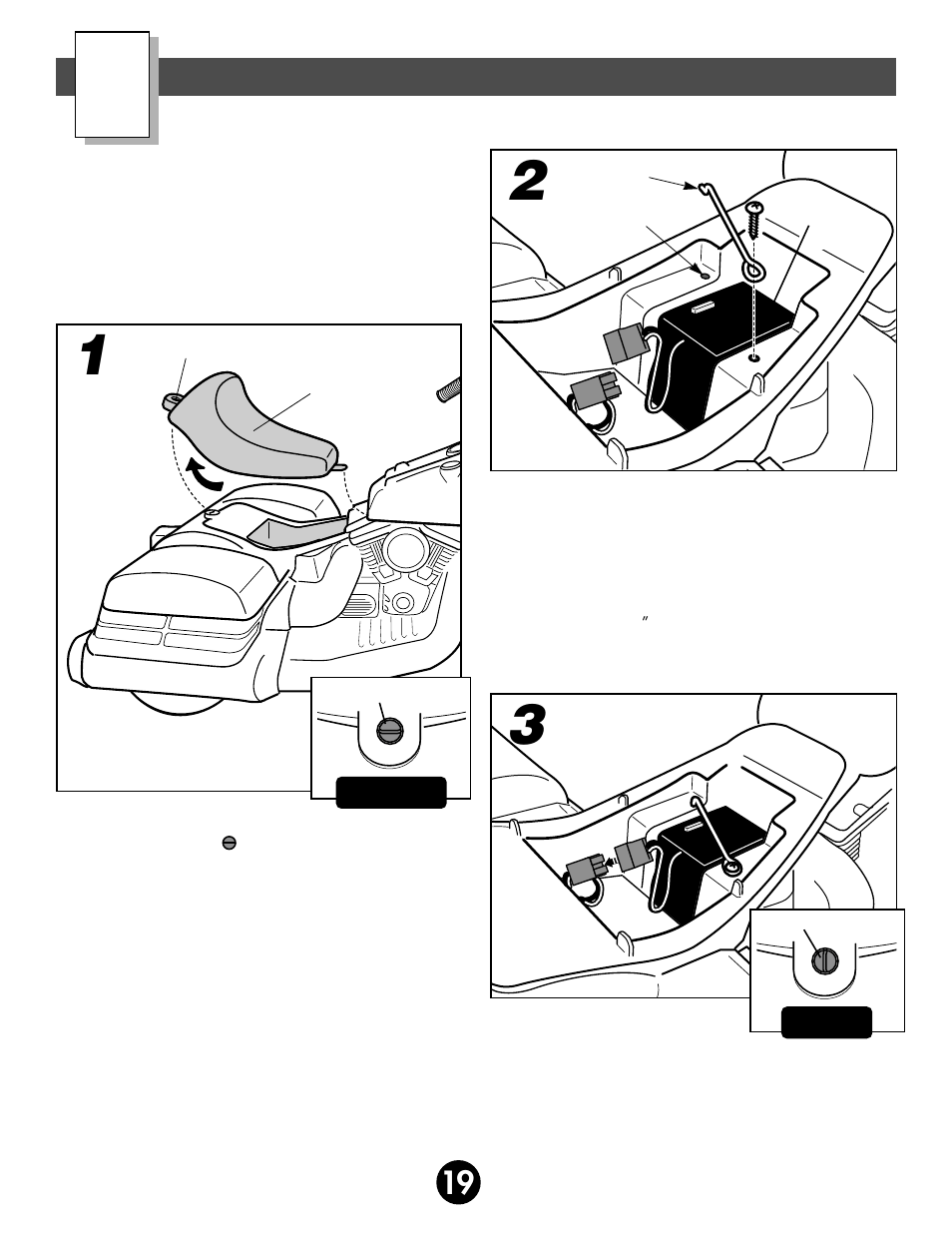 Battery installation | Harley-Davidson 74230 User Manual | Page 19 / 32