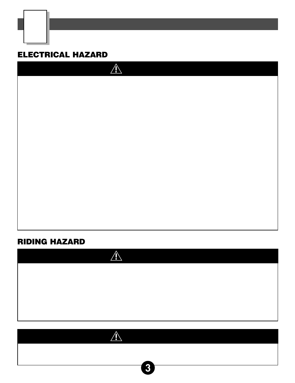 Caution, Warning, Warnings and cautions | Harley-Davidson 74230 User Manual | Page 3 / 32