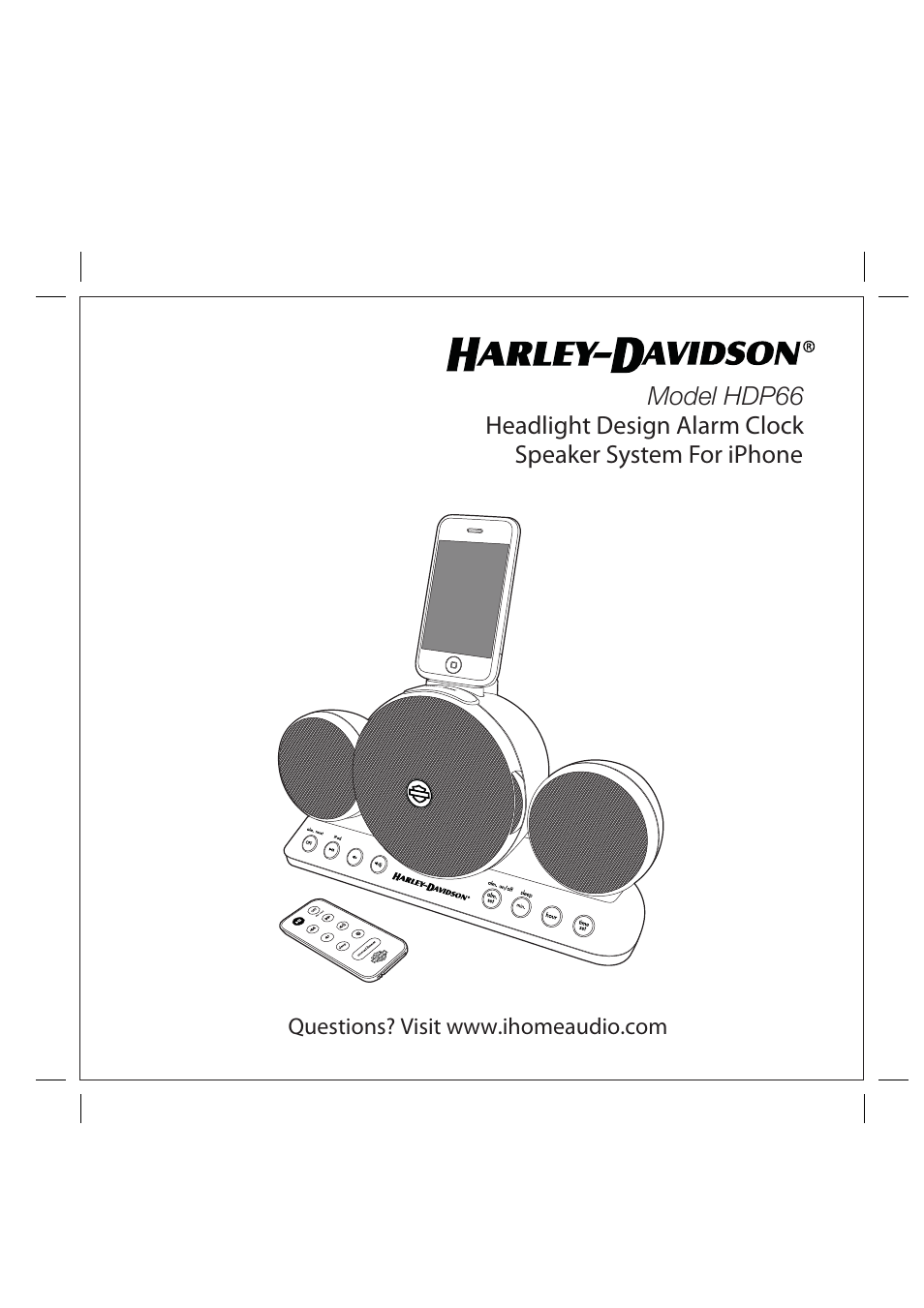 Harley-Davidson HDP66 User Manual | 14 pages