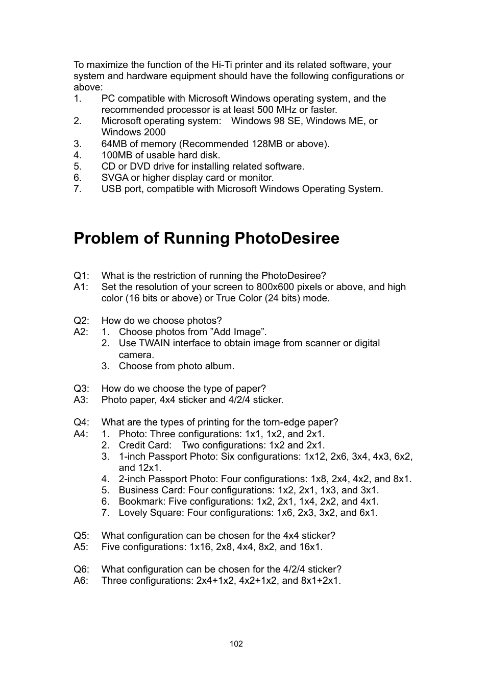 Problem of running photodesiree | Hi-Touch Imaging Technologies 640PS User Manual | Page 103 / 111