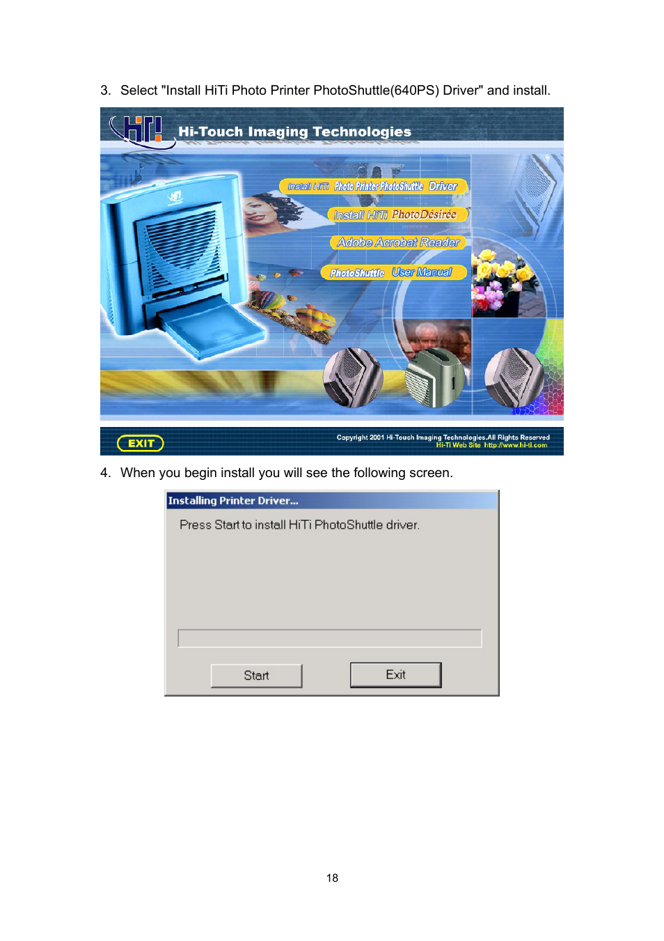 Hi-Touch Imaging Technologies 640PS User Manual | Page 19 / 111