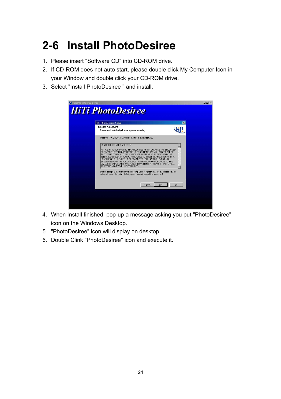 6 install photodesiree | Hi-Touch Imaging Technologies 640PS User Manual | Page 25 / 111