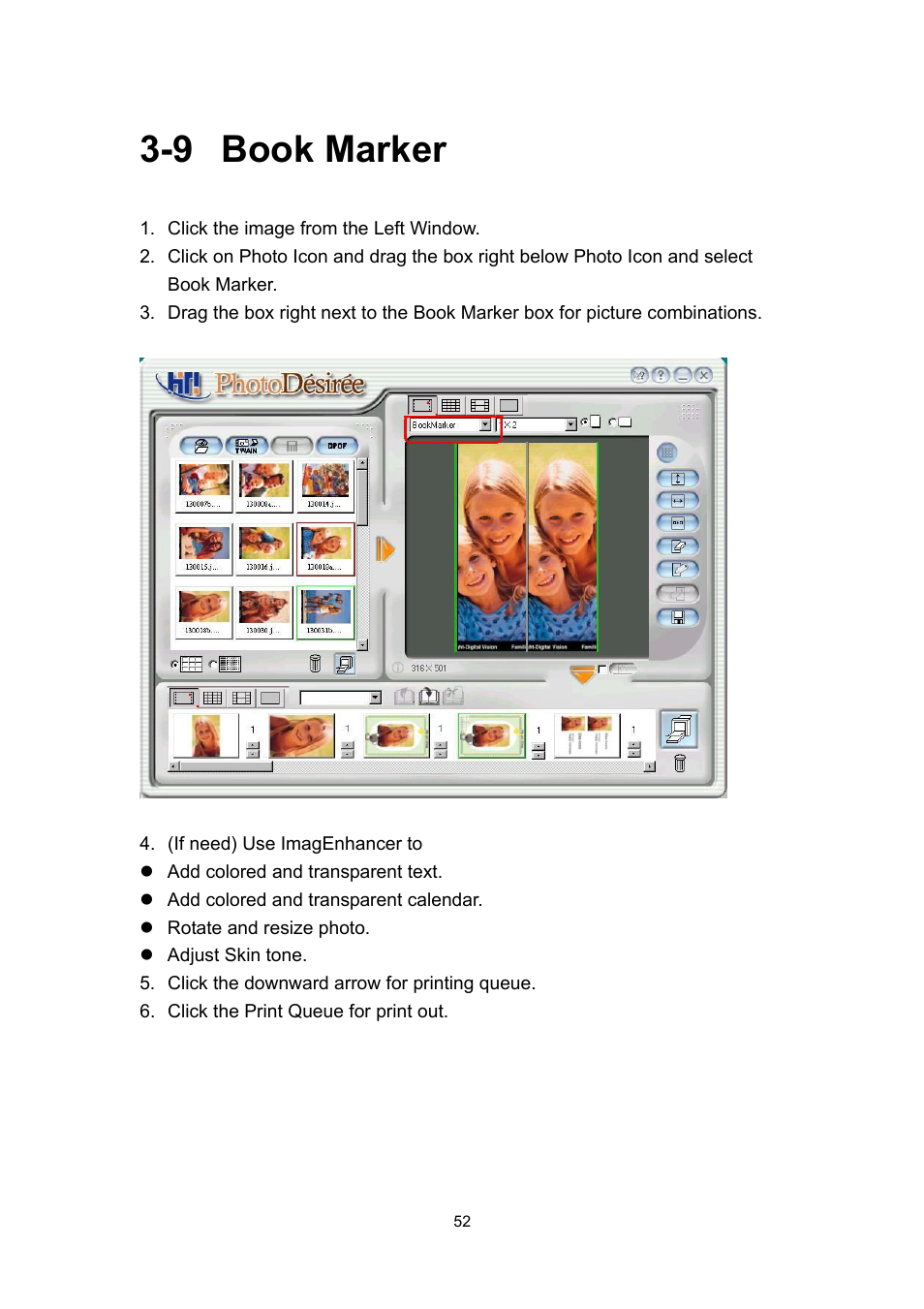 9 book marker | Hi-Touch Imaging Technologies 640PS User Manual | Page 53 / 111