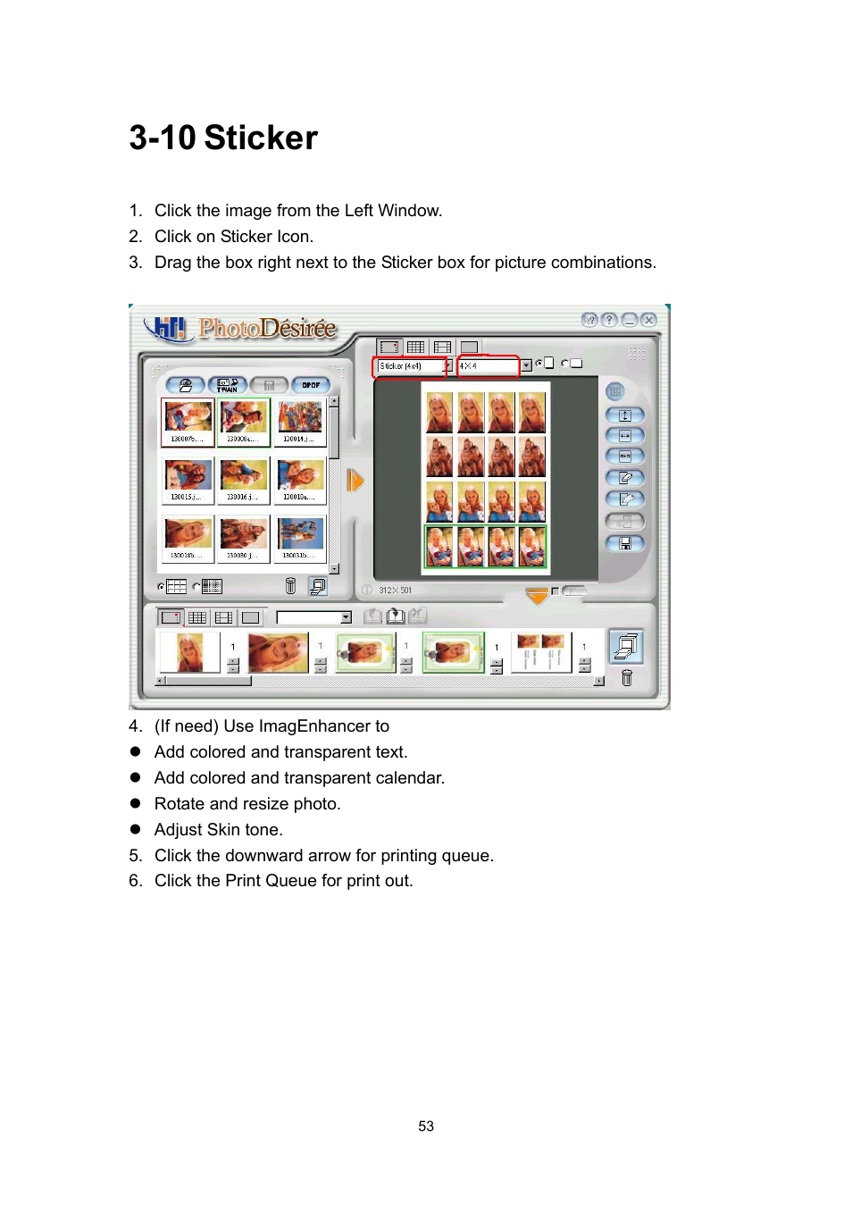 10 sticker | Hi-Touch Imaging Technologies 640PS User Manual | Page 54 / 111