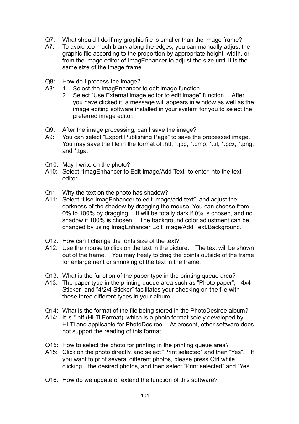 Hi-Touch Imaging Technologies 630PL User Manual | Page 102 / 109