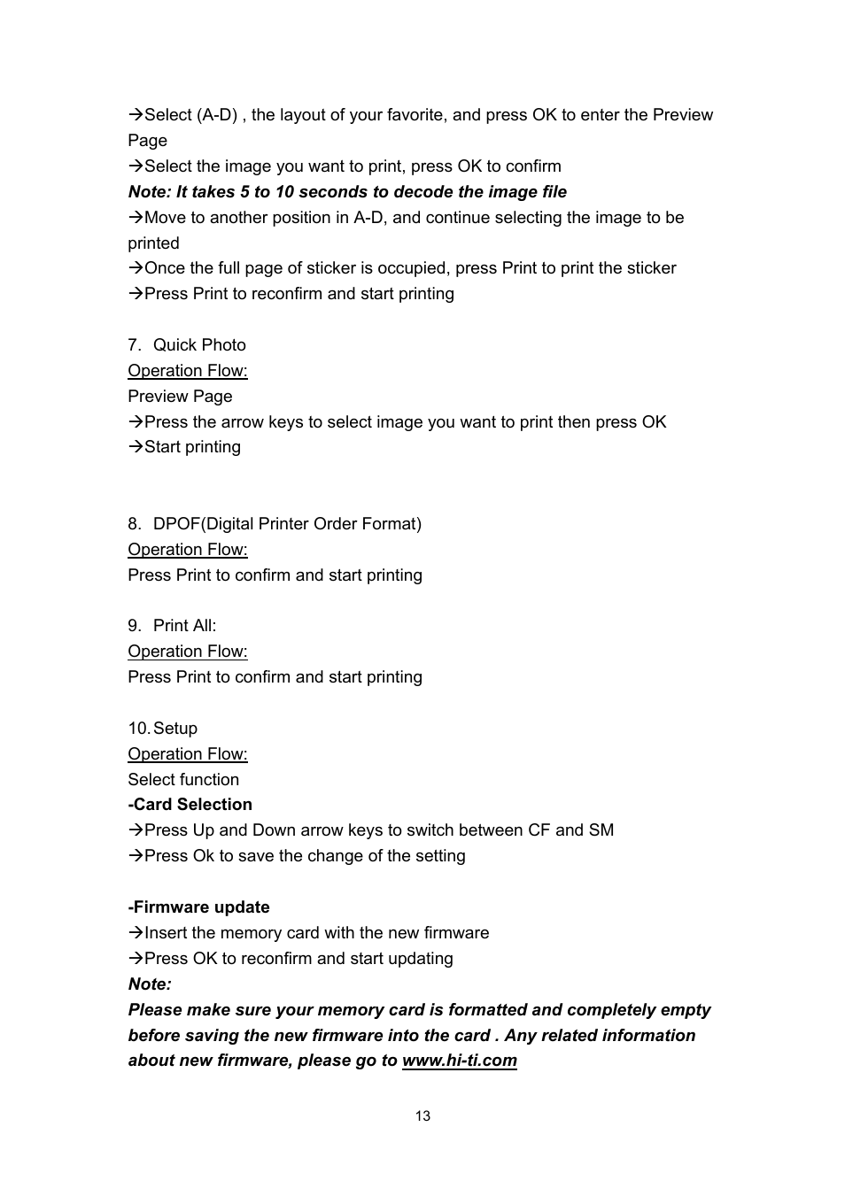 Hi-Touch Imaging Technologies 630PL User Manual | Page 14 / 109