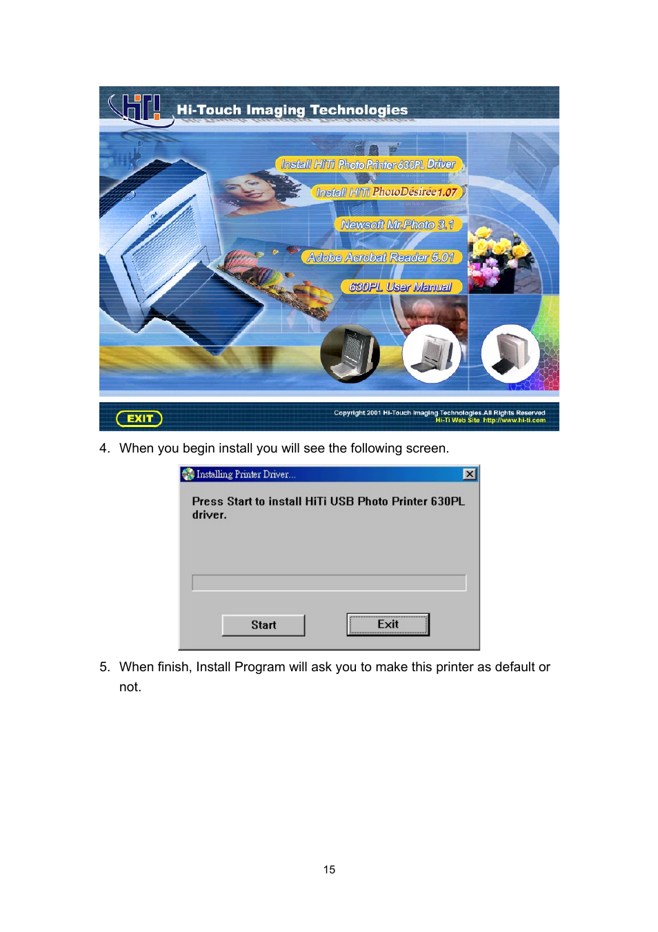 Hi-Touch Imaging Technologies 630PL User Manual | Page 16 / 109