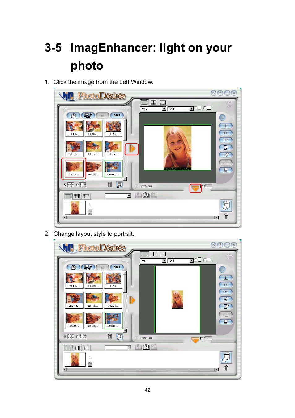 5 imagenhancer: light on your photo | Hi-Touch Imaging Technologies 630PL User Manual | Page 43 / 109