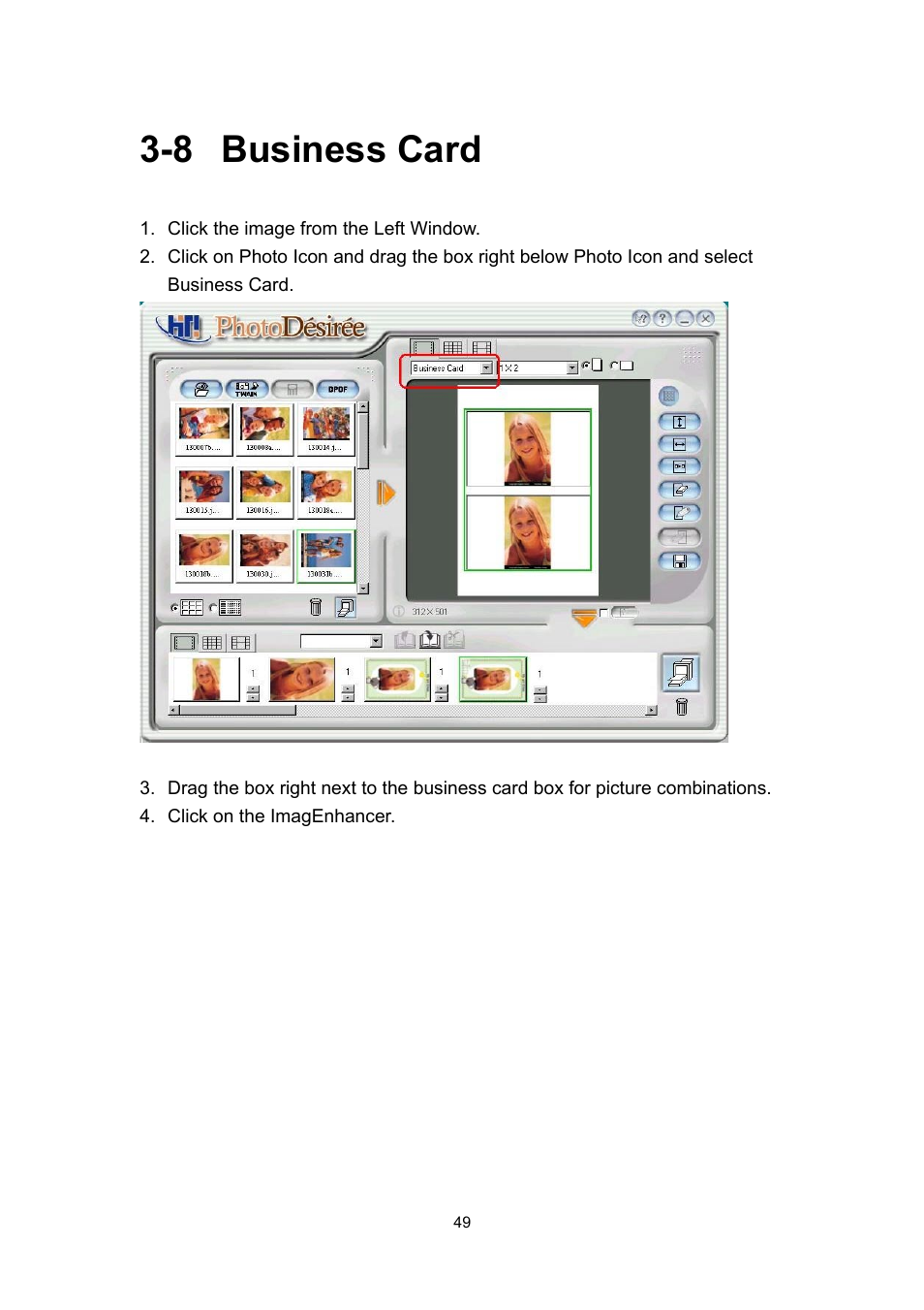 8 business card | Hi-Touch Imaging Technologies 630PL User Manual | Page 50 / 109