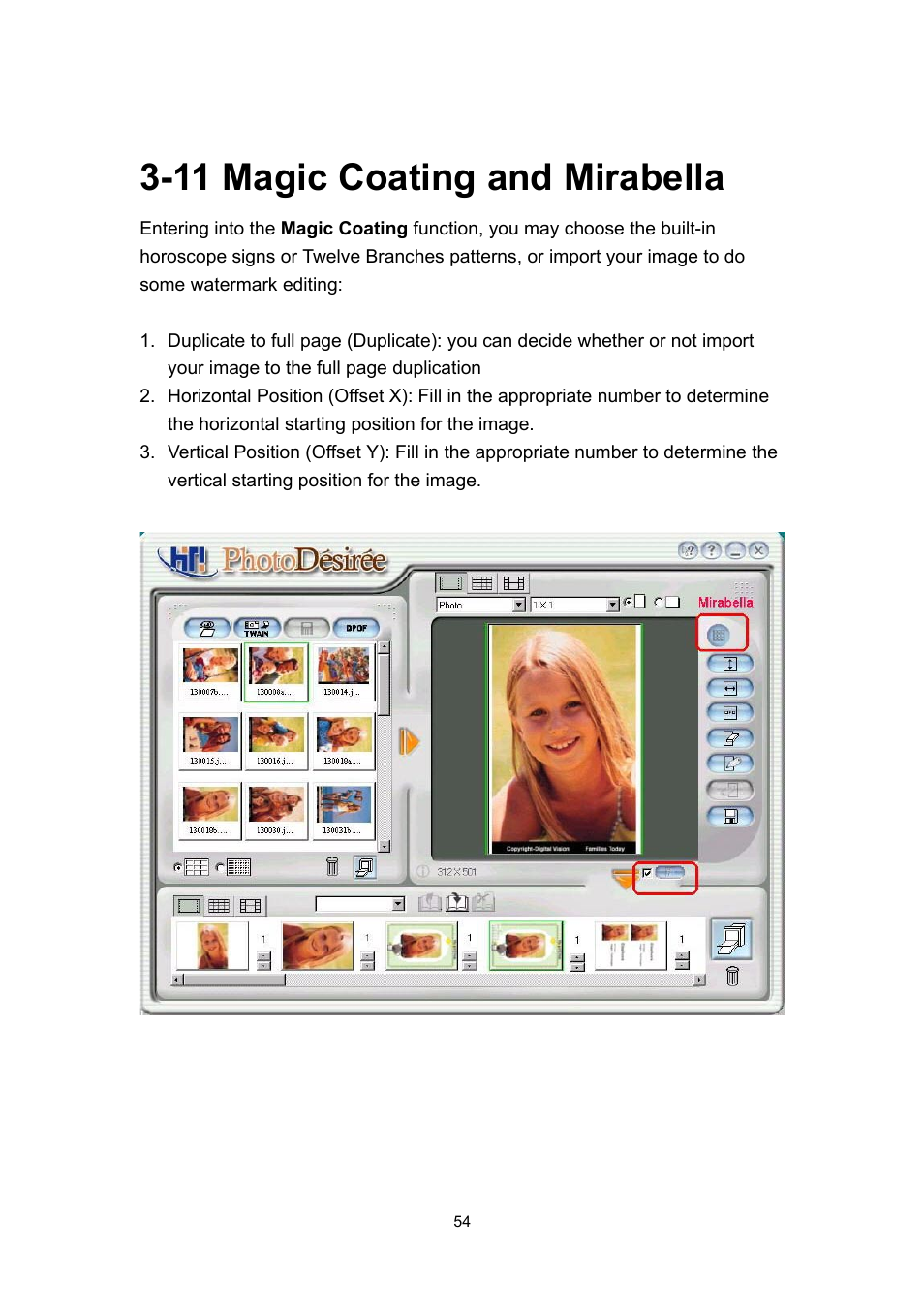 11 magic coating and mirabella | Hi-Touch Imaging Technologies 630PL User Manual | Page 55 / 109