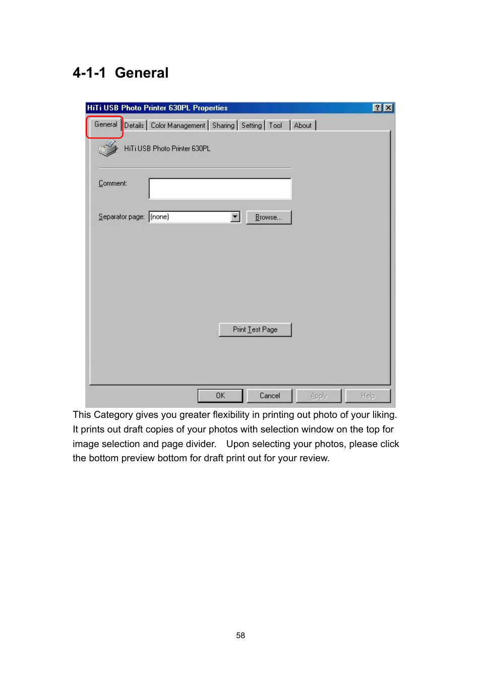 1-1 general | Hi-Touch Imaging Technologies 630PL User Manual | Page 59 / 109