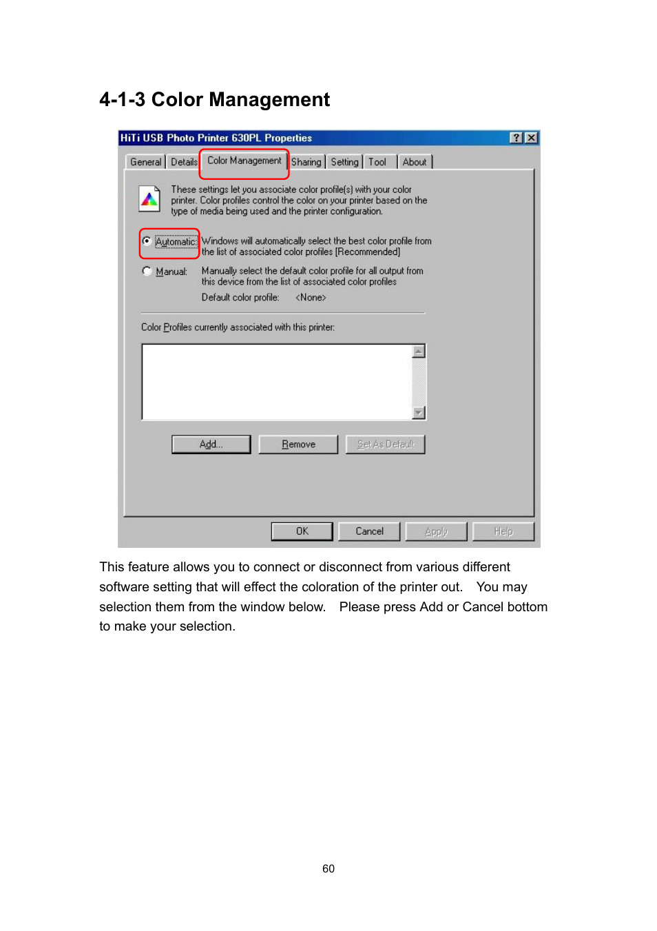 1-3 color management | Hi-Touch Imaging Technologies 630PL User Manual | Page 61 / 109
