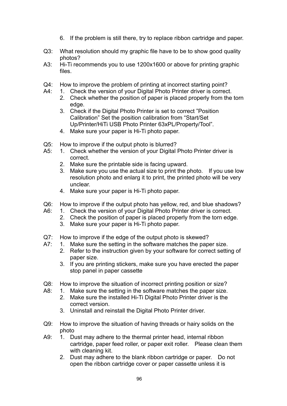 Hi-Touch Imaging Technologies 630PL User Manual | Page 97 / 109