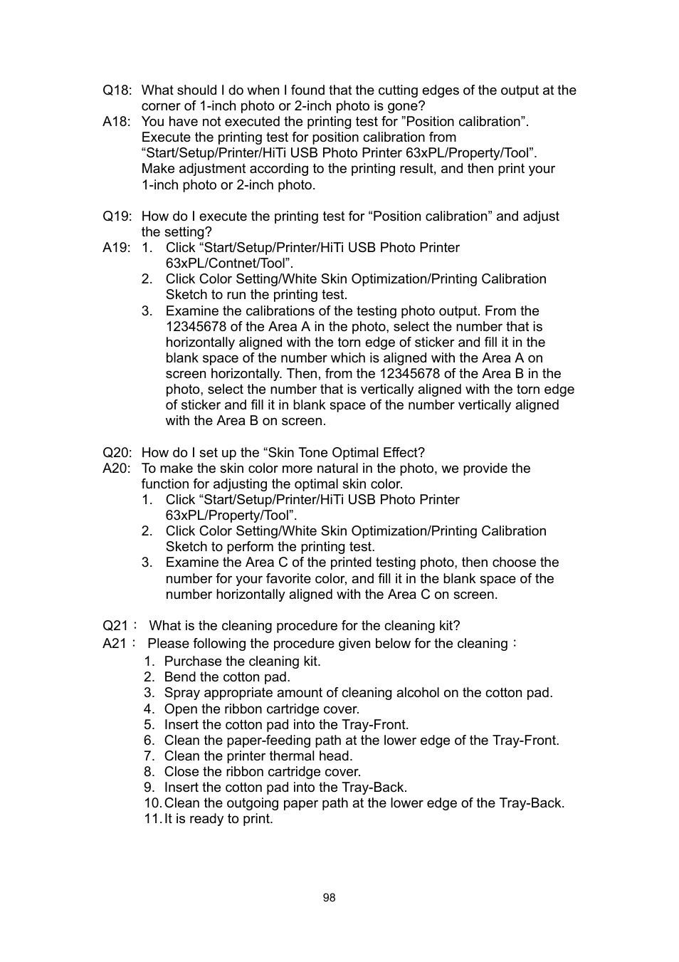 Hi-Touch Imaging Technologies 630PL User Manual | Page 99 / 109