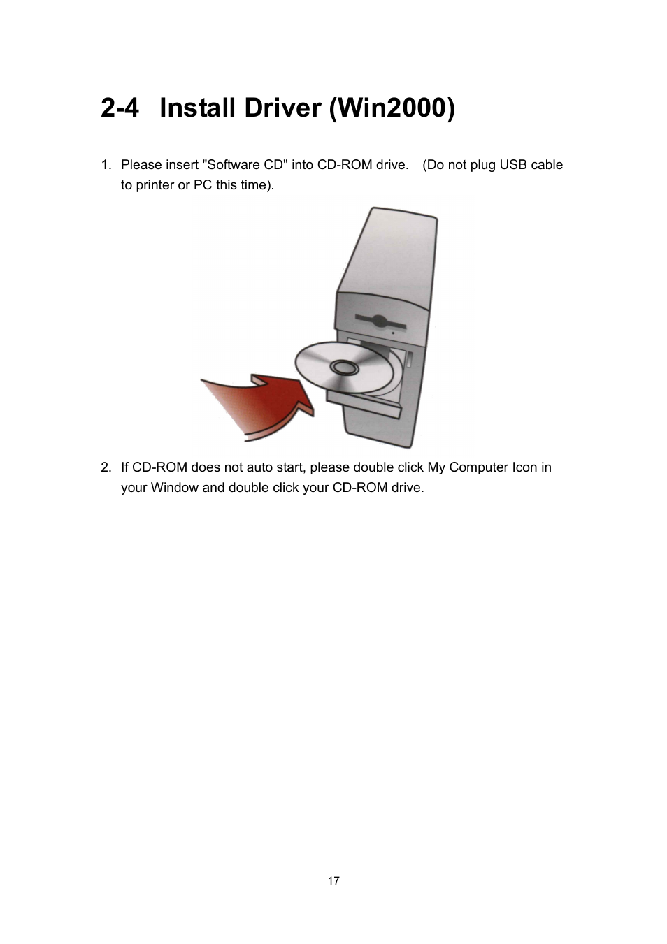 4 install driver (win2000) | Hi-Touch Imaging Technologies PHOTOSHUTTLE 640PS User Manual | Page 18 / 111
