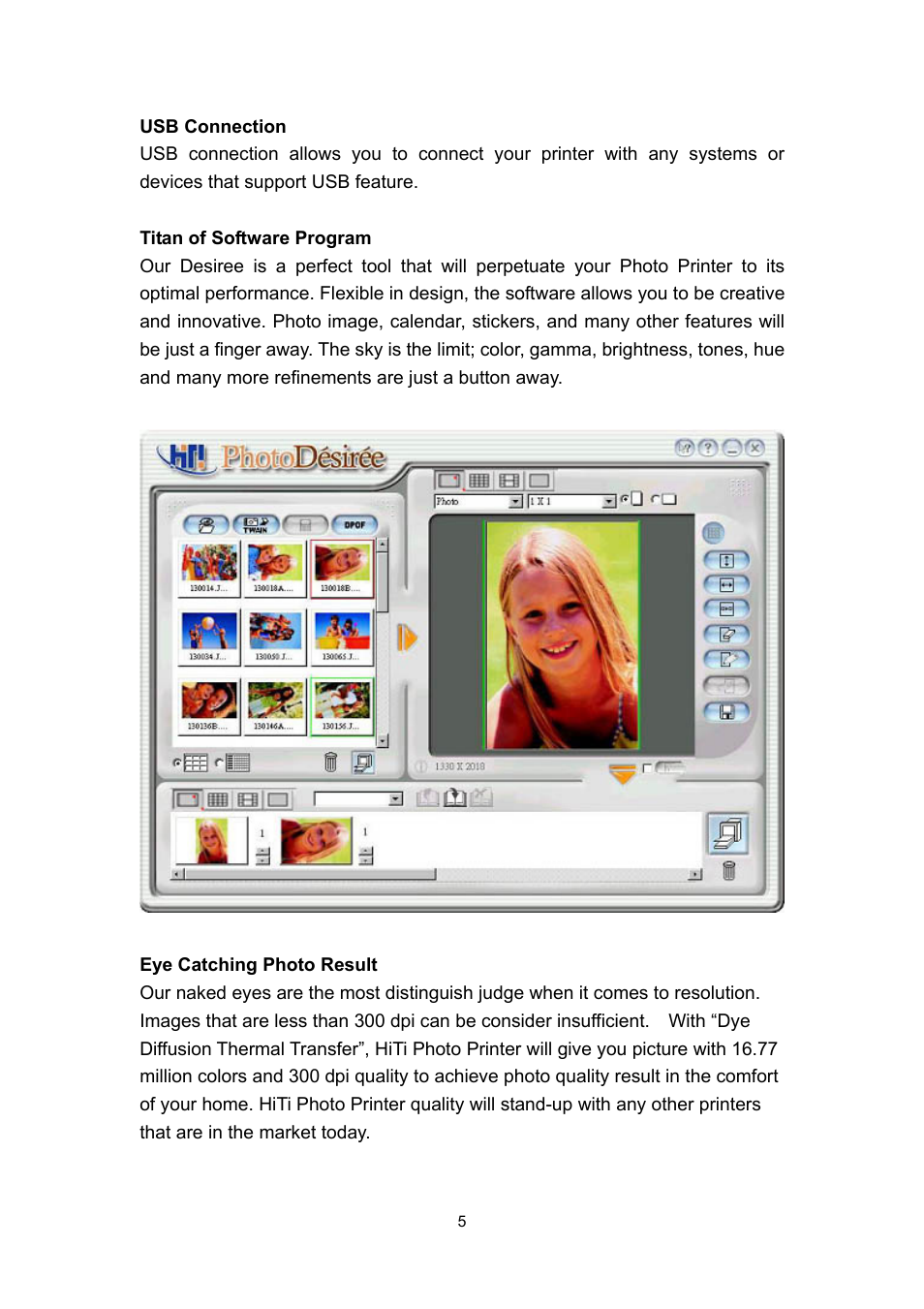 Hi-Touch Imaging Technologies PHOTOSHUTTLE 640PS User Manual | Page 6 / 111