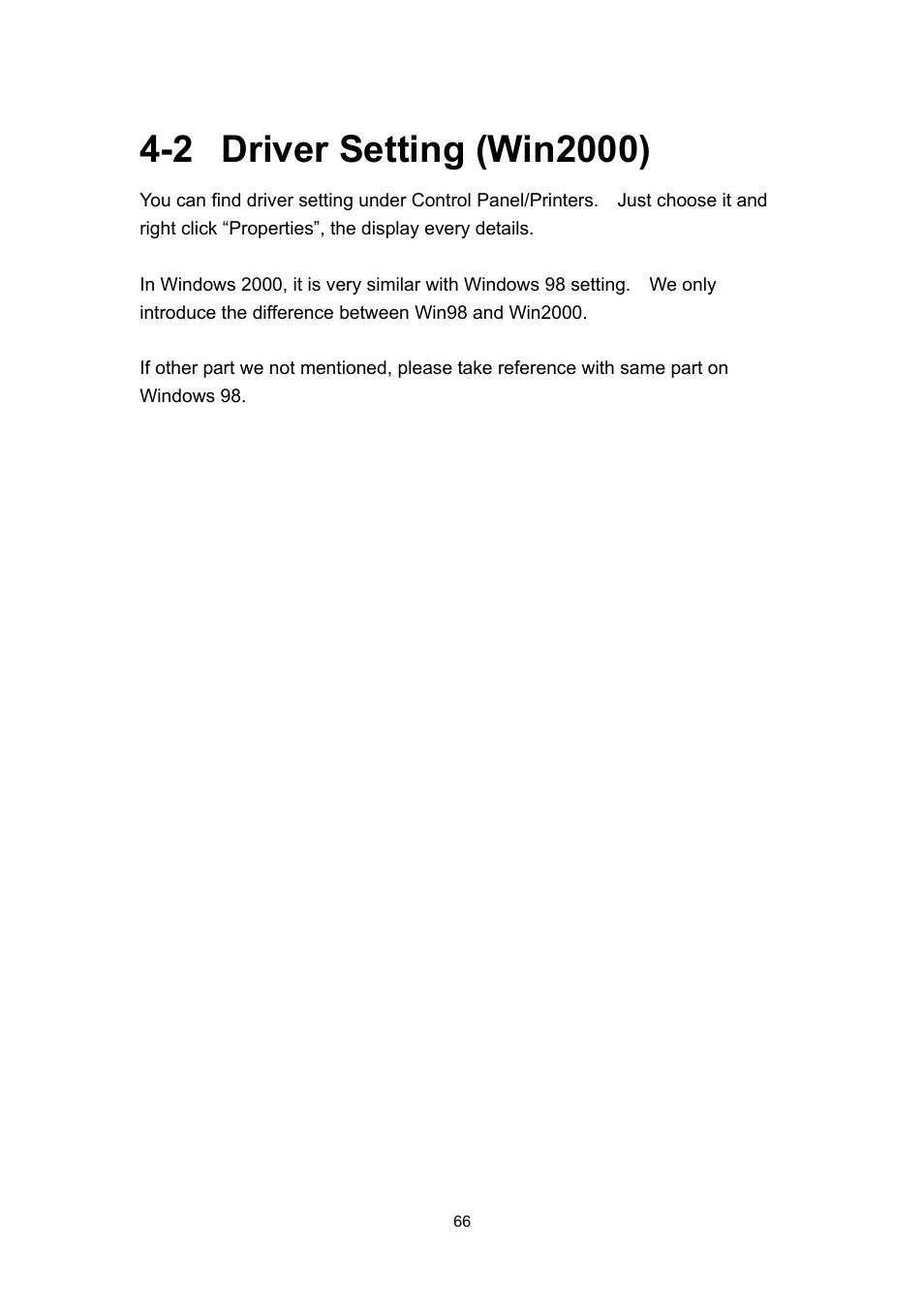 2 driver setting (win2000) | Hi-Touch Imaging Technologies PHOTOSHUTTLE 640PS User Manual | Page 67 / 111