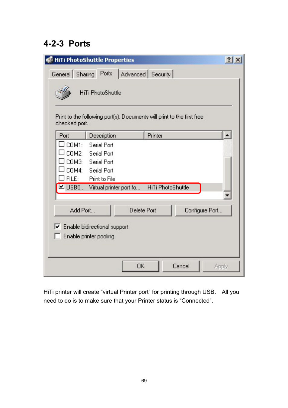 2-3 ports | Hi-Touch Imaging Technologies PHOTOSHUTTLE 640PS User Manual | Page 70 / 111