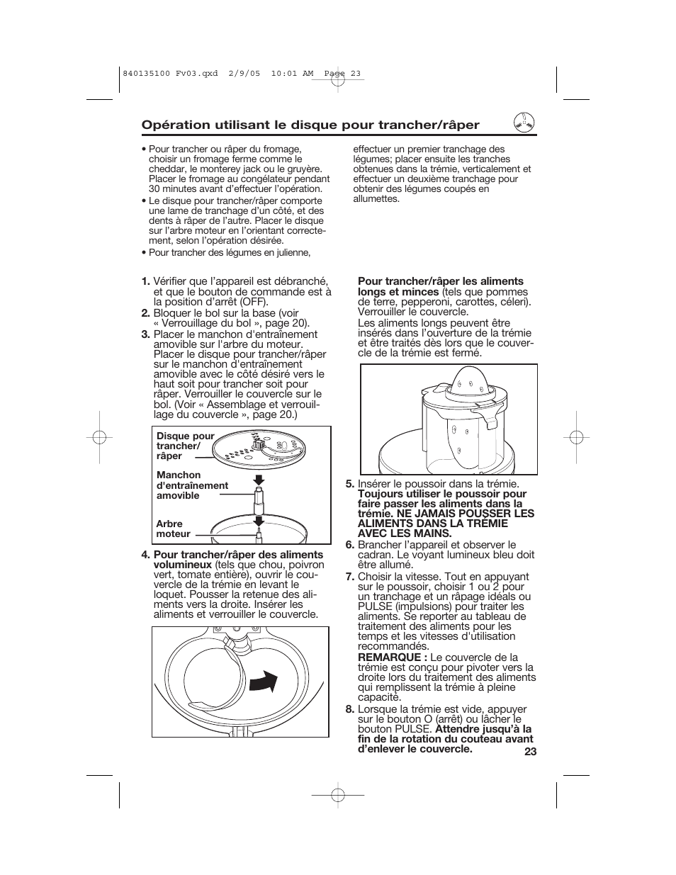 Hamilton Beach 840135100 User Manual | Page 23 / 52
