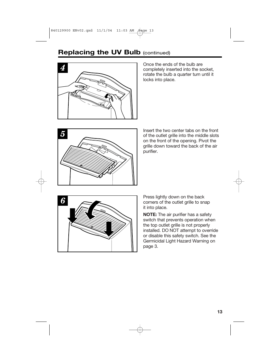 Hamilton Beach 04161 User Manual | Page 13 / 48