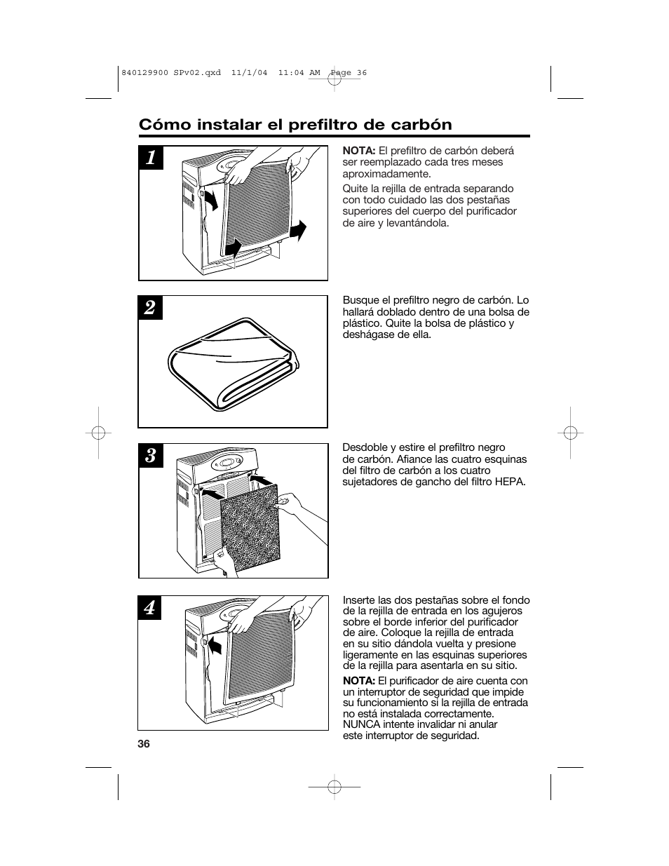 Hamilton Beach 04161 User Manual | Page 36 / 48