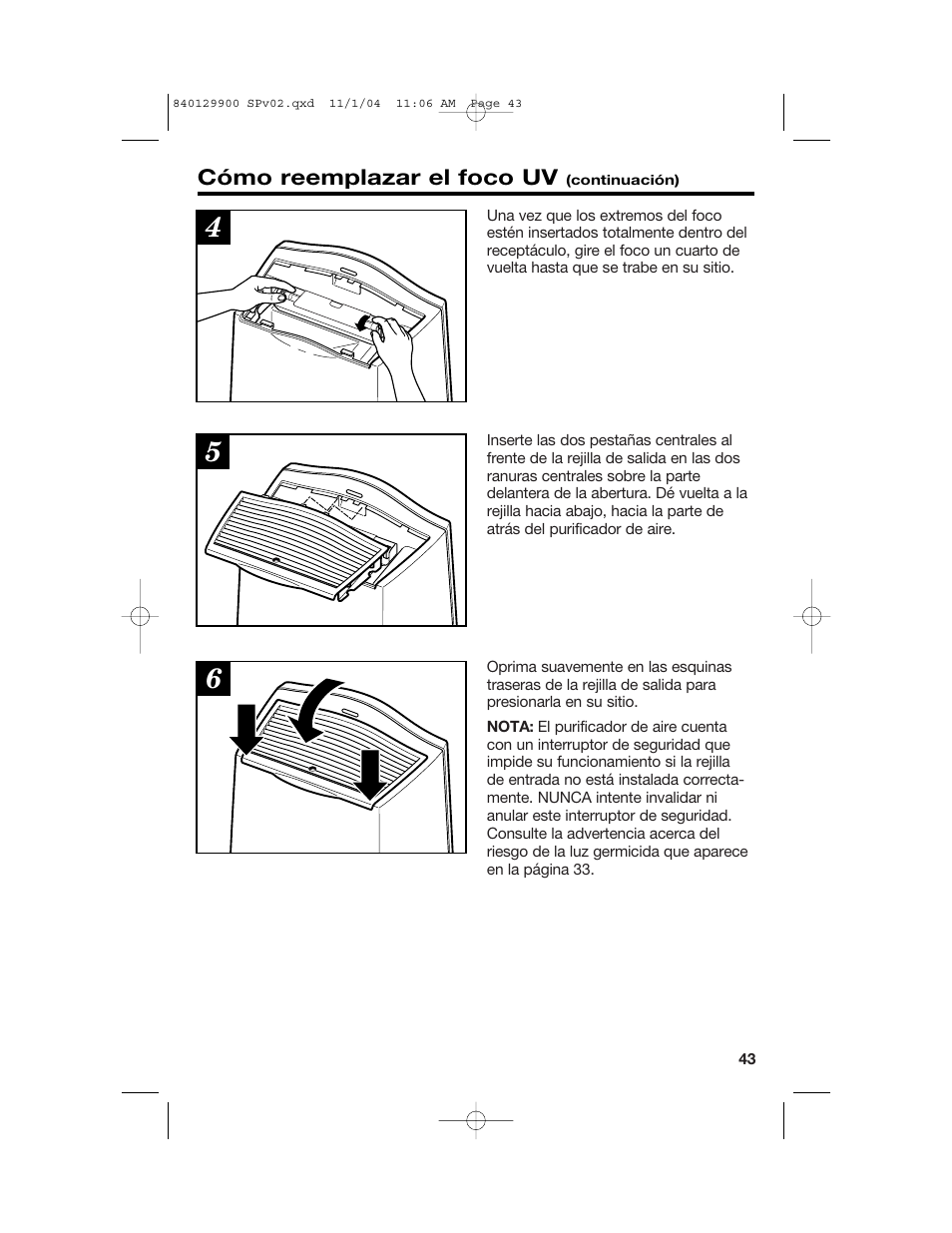 Hamilton Beach 04161 User Manual | Page 43 / 48