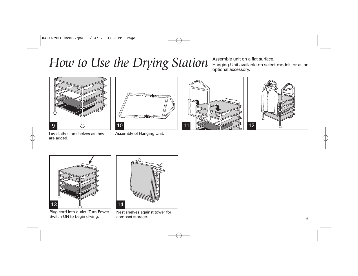 How to use the drying station | Hamilton Beach 5 A User Manual | Page 5 / 20