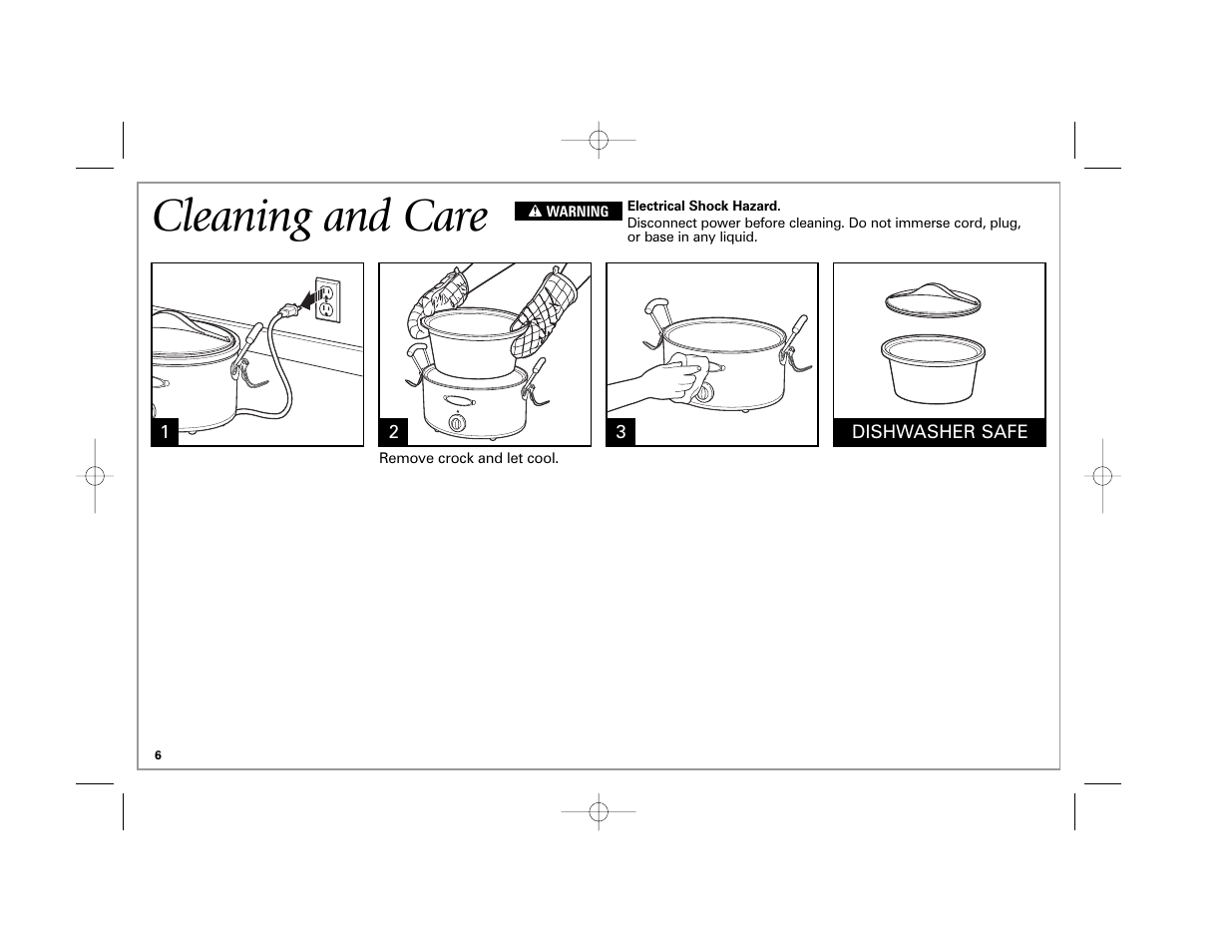 Cleaning and care | Hamilton Beach 33163H User Manual | Page 6 / 32