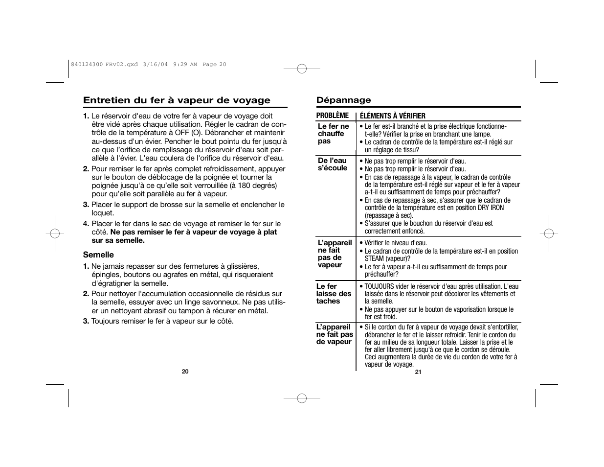 Hamilton Beach 840124300 User Manual | Page 11 / 20