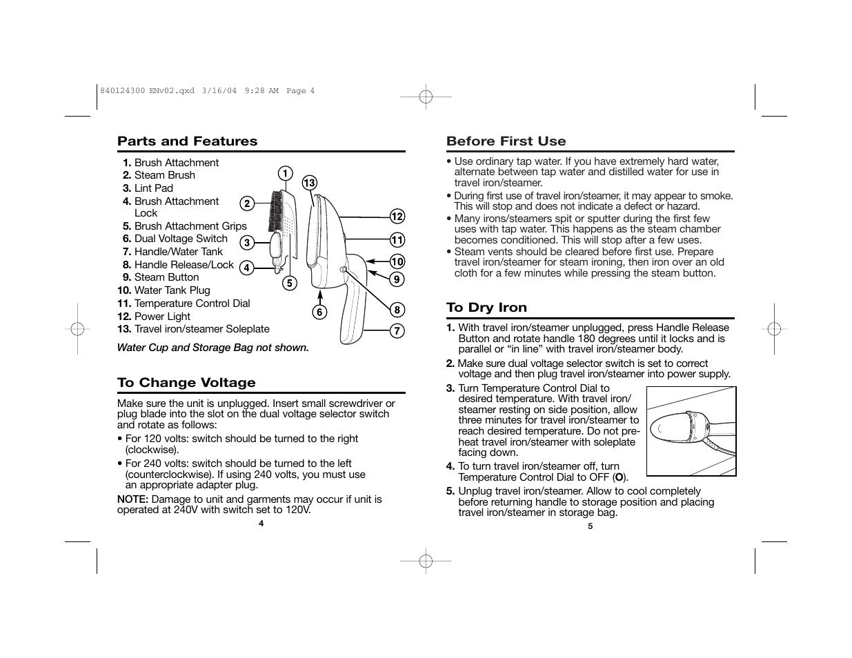 Hamilton Beach 840124300 User Manual | Page 3 / 20