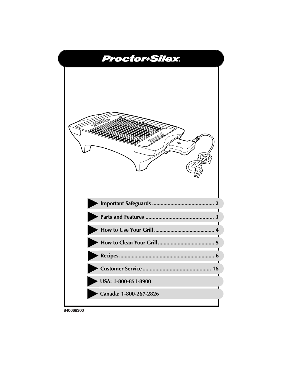 Hamilton Beach 840068300 User Manual | 16 pages