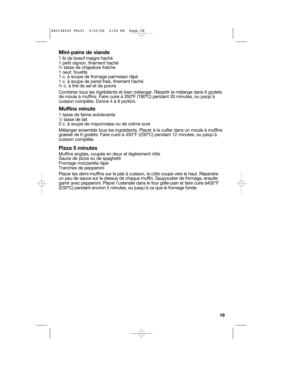 Hamilton Beach 31170 User Manual | Page 19 / 32