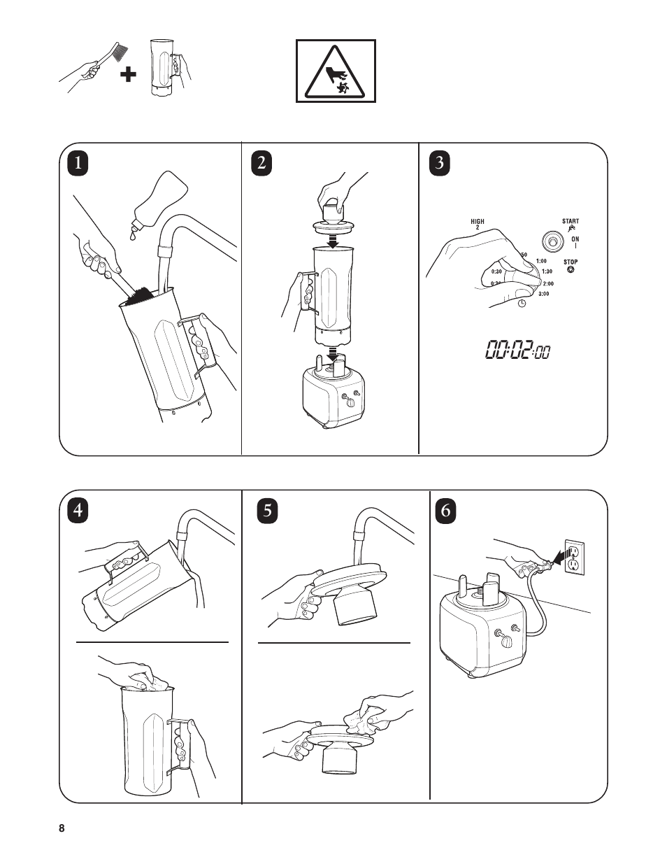 Hamilton Beach HBF400 User Manual | Page 8 / 36