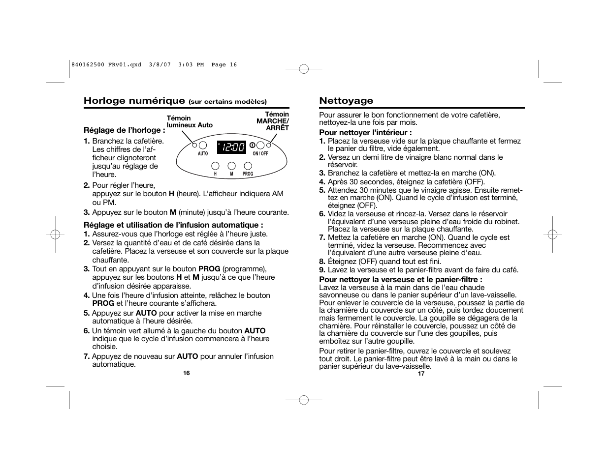 Hamilton Beach 49444 User Manual | Page 10 / 19